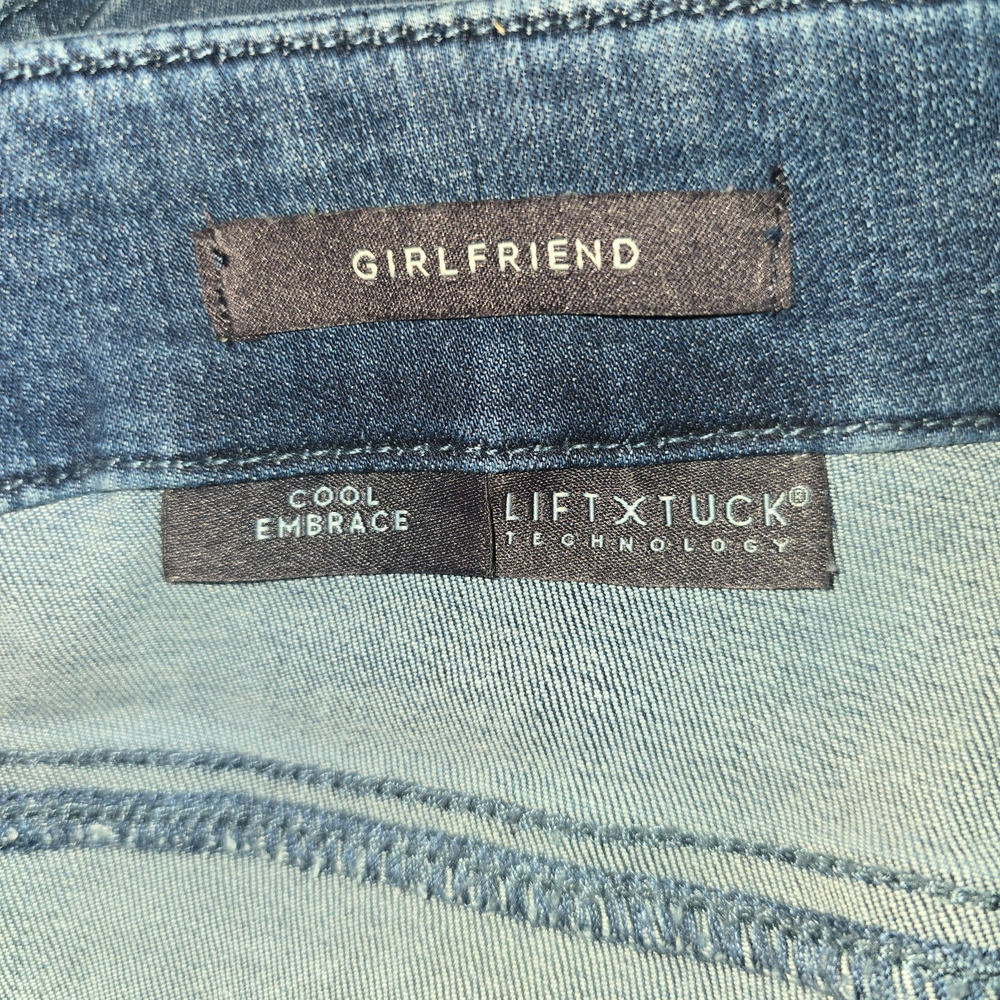 NYDJ Girlfriend Jeans Womens 24 W Blue Lift Tuck Stretch Denim Mid Rise - Picture 11 of 11